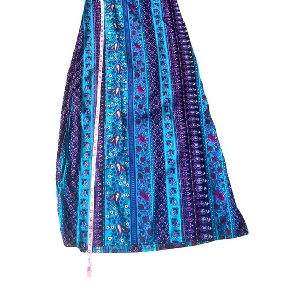 Earthbound Traders Silky Boho Open Back Beachy Maxi Dress Size Large - Picture 13 of 15